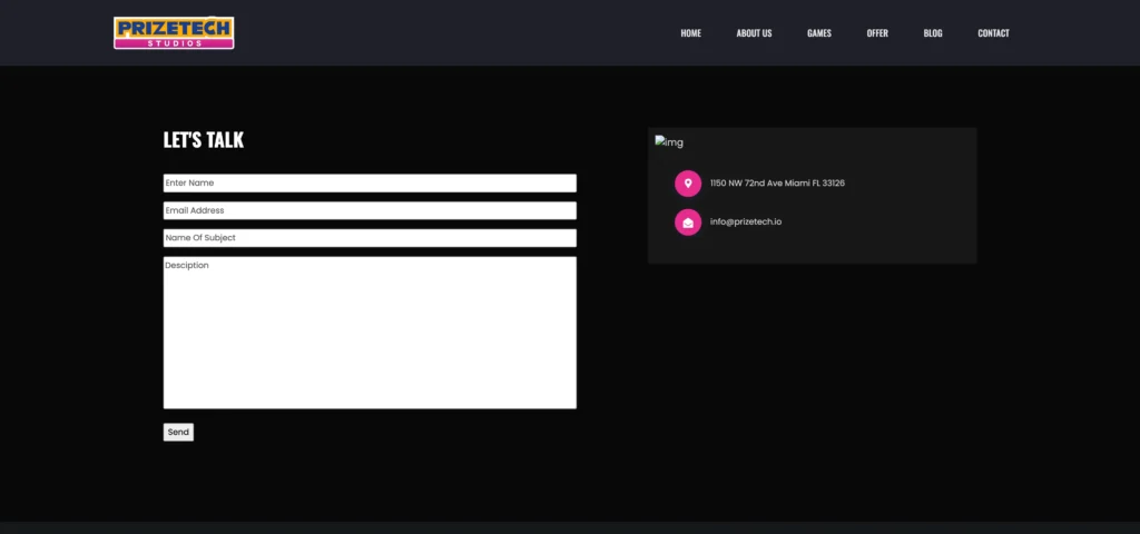 contact form