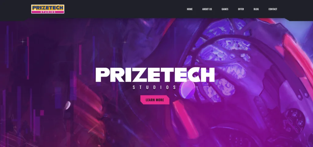 hero section of website