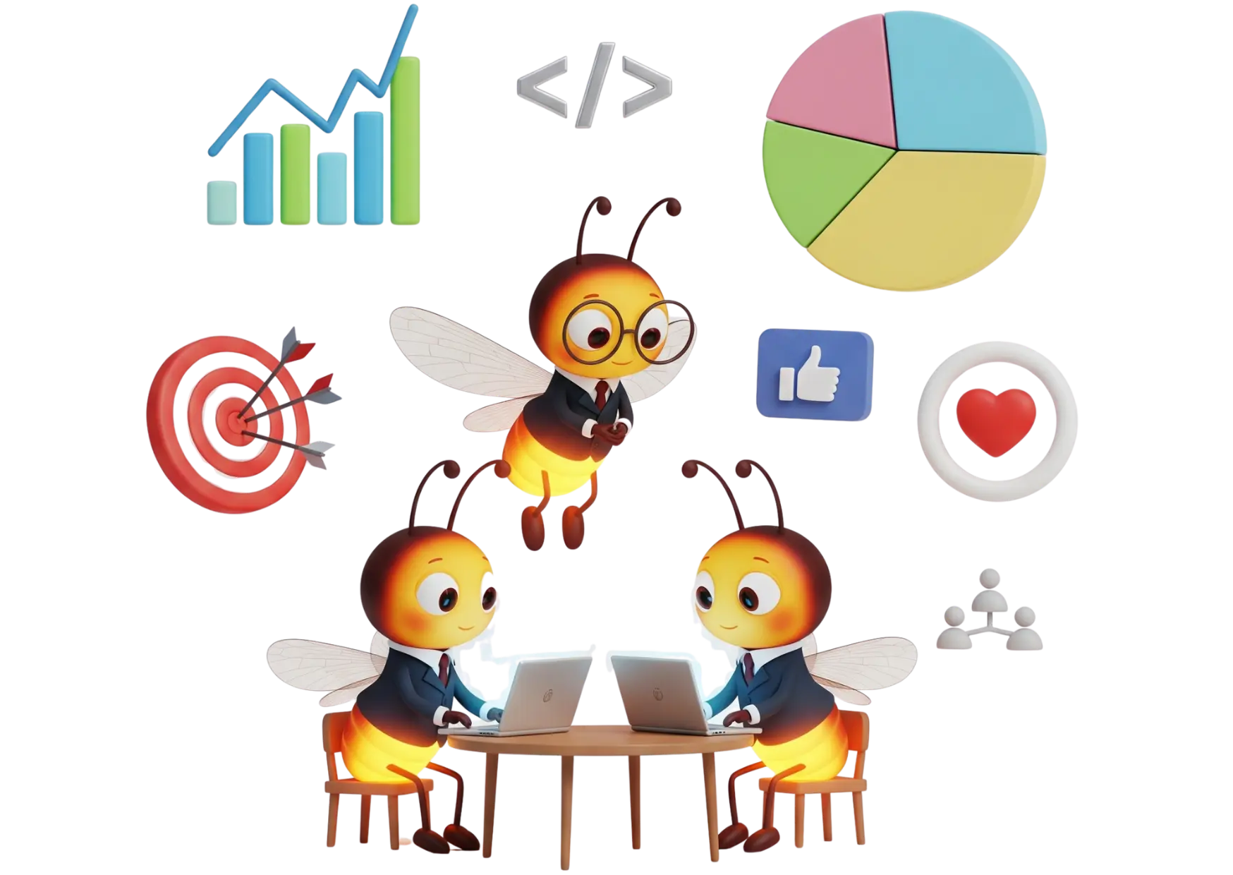 Fireflyz Tech team illustrating custom software development and digital growth strategy